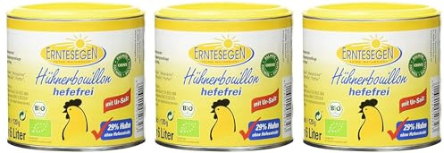 Erntesegen Hühnerbouillon hefefrei 120g Bio Würz-Sauce, 3er Pack (3 x 120 g)