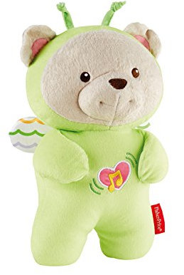 Fisher-Price Ourson Papillon Doux Rêves peluche pour appaiser bébé, sons et vibrations, bruits blancs et textures, dès la naissance