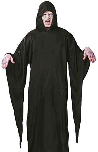 Guirca 16145 - Tunica Negra Muerte con Capucha