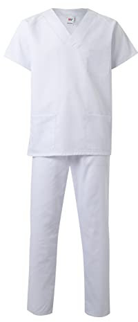 VELILLA 800; Conjunto Pijama Sanitario; Color Blanco; Talla S