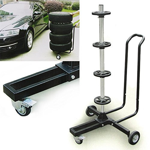 Carparts-Online 27869 Felgenbaum Reifen Ständer für Sommer Winterräder zur Lagerung fahrbar bis 100kg