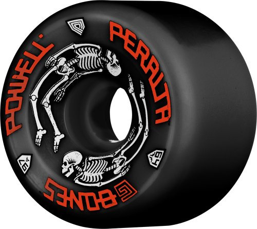 Powell G Bones Skateboard-Rad, 4 Stück, Schwarz, 64 mm