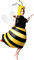 P'tit Clown - 90419 - Costume Gonflable Abeille - Déguisement Adulte - Unisexe - Pour Carnaval, Halloween et autres fêtes costumées - Facile à Enfiler - Gonflage Rapide - Polyester - Taille Unique