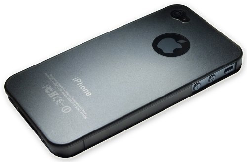 Xcessor Dark Magic Ultra Thin Hard Plastic Case for iPhone 4/4S - Grey/Semi Transparent