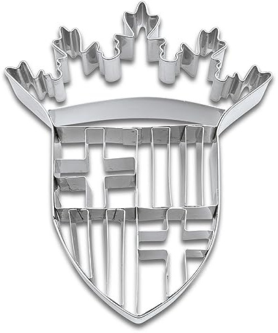 Staedter Barcelona Coat of Arms Embossing Cookie Cutter, 9 cm, Stainless Steel, Silver, 30 x 30 x 9 cm