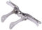 10 x Bow Tie Clips DIY Bowtie Hardware Fastener Great Grade Metal Silver