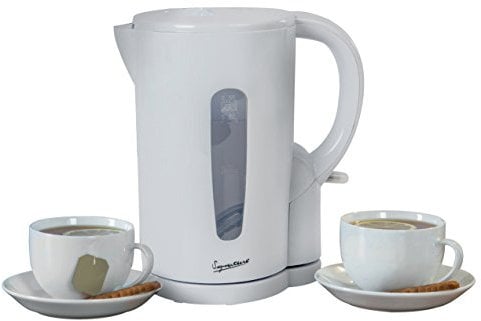 Signature S101 Cordless Jug Kettle, Boil Dry and Overheat Protection, Removable and Washable Filter, 1.7 Litre, White