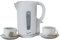 Signature S101 Cordless Jug Kettle, Boil Dry and Overheat Protection, Removable and Washable Filter, 1.7 Litre, White