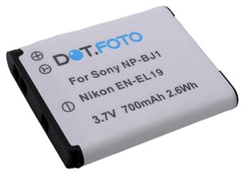 Dot.Foto EN-EL19 Premium 3.7v / 700mAh Batterie Rechargeable pour Nikon Coolpix A100 A300 S7000 S6900 S3500 W100 S3100 S33 S2600 S2700 S3300 S3600 S4300