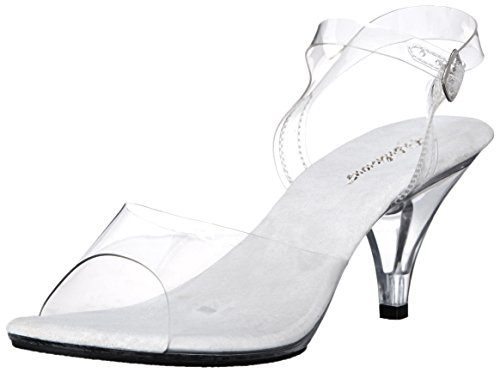 Fabulicious Damen BELLE-308 Offene Sandalen, Transparent (CLR/CLR), 41.5 EU