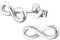 Laimons Damen-Ohrstecker Unendlichkeit Symbol Sterling Silber 925