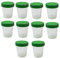 10 Stück Urinbecher 125 ml + Schraubdeckel Farbe Grün Urinprobenbecher Urin Becher Kunststoffbecher