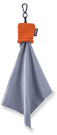 Carson Stuff-It Microfiber Lens Cloth Cleaning System for Eyeglasses, Smartphones, Tablets, Optics Lenses, Cameras and More, 6.25'' x 6.25'' - Orange (SN-40OR)