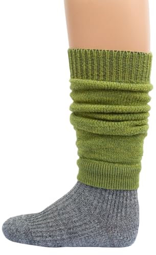 Hirsch Natur, Baby- und Kleinkind Krabbelschoner/Beinstulpen, 100% Wolle (Grüne, One size fits most)