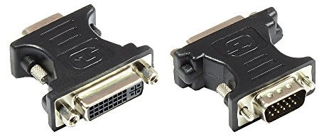 Alcasa DVI-I - VGA - Adaptador para Cable (VGA, DVI-I, Negro, Macho/Hembra)