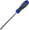 Faithfull Flared Screwdriver, Soft-Grip Handle, Chrome Vanadium Steel Blade with Magnetic Tip - 10mm x 200mm