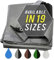 Trademark Supplies Silver/Black Heavy Duty Tarp Tarpaulin Canopy Tent, Boat. Rv Or Pool Cover (2.4 x 3 M)