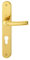 HOPPE Türgriff (Langschild) Tôkyô, Messing pol. für innen, Türgriff-Garnitur, Profilzylinder