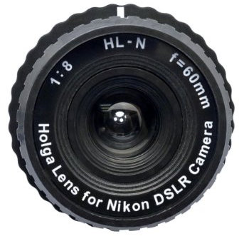 Holga HL-N - Obiettivo per fotocamera Nikon DSLR, colore: Nero
