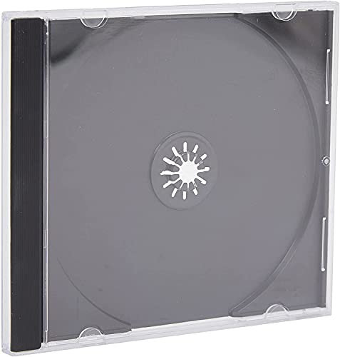 CD-Regal, 25 CDs, Schwarz, Kunststoff, Bodenmontage, Lernzimmer, Heimbüro, Bibliothek, Schule
