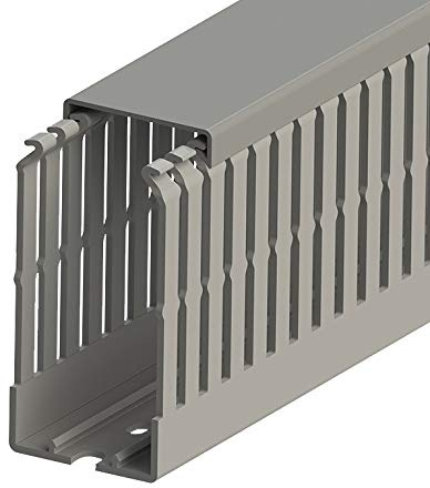 KLEMSAN Kabelkanal KKC-4080, Tragbar, Grau, 40x80 mm, 20 Stück à 2 m