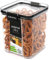 Sistema Ultra Airtight Pantry Storage Container | 920 ml Square Food Storage Container | Stackable | with Locking Clips | BPA-Free | Clear with Black Accents