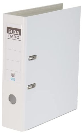 Elba Ordner A4, rado plast, 8cm breit, Kunststoff, weiss
