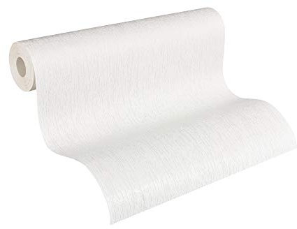 A.S. Création 168917 1689-17 Papier peint intissé à peindre Blanc 10,05 x 0,53 m