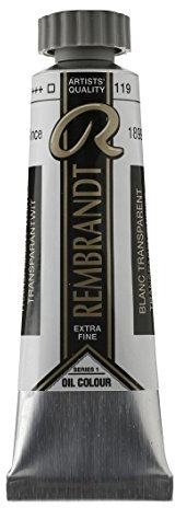 REMBRANDT Colores Al Óleo Tubo 15 ml Blanco Transparente (Aceite De Alazor) 119 (01031192)