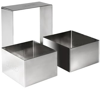 Ibili 716906 Emporte Pièce Carre INOX, Argent, 6 cm, 6 x 4.5 cm