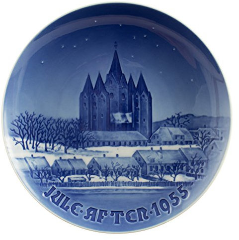 BING&GRONDAHL PIATTO DI NATALE 1955 ORIGINALE PORCELLANA PRIMA SCELTA