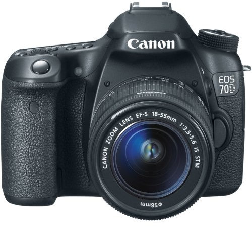 Canon EOS 70D Juego de cámara SLR 20.2MP CMOS 5472 x 3648Pixeles Negro - Cámara Digital (20,2 MP, 5472 x 3648 Pixeles, CMOS, 10x, Full HD, Negro)