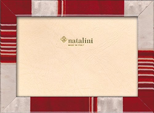 NATALINI, Croma Rossa 10X 15 cm, Bilderrahmen mit Unterstützung für Tisch, Holz, Rot, äußere Ausmaß 13 X 18 X 1,5 cm