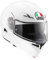 AGV Compact ST ECE 22-05 Solid Motorrad Klapphelm ECE 22-05 P/J in zwei Konfigurationen zugelassen, mit Sonnenblende, Weiß, M