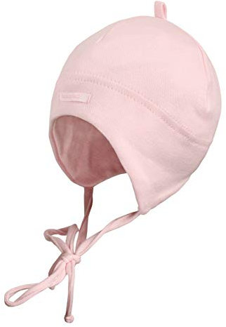 maximo Baby-Mädchen, ausgenäht, Bindeband Mütze, Rosa (Zartrosa 30), 37
