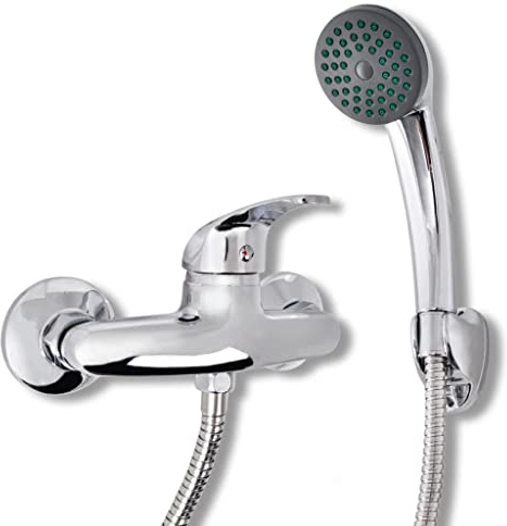 vidaXL Bad Dusche Mischbatterie Set Chrom