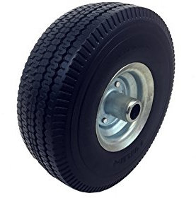 Off Set Galvanised PU Sit On Lawn Mower Wheel Puncture Proof 4.10/3.50-4