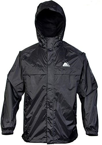 Cox Swain Herren 2-Lagen Outdoor Funktions Regenjacke 3.000mm Wassersäule -3.000mm Atmungsaktivität, Colour: Black, Size: M