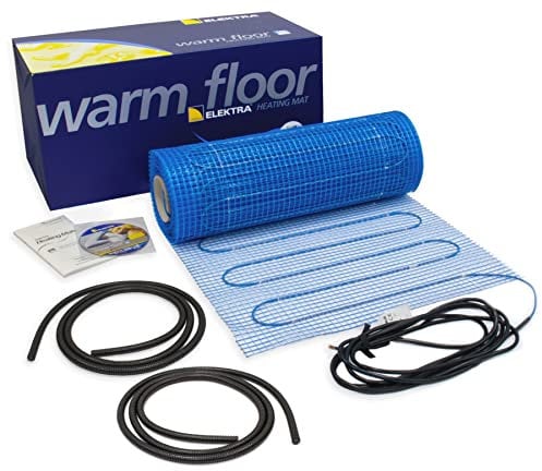 Elektra MD 200W /m² Electric Underfloor Heating Mat Kit with Choice of Thermostat Controller - (2m² with No Thermostat)