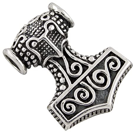 Thor Hammer Pendant, 925 Silver