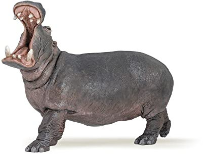 Papo -Handbemalt - Figuren -Wildtiere Der Welt-Nilpferd-50051-Sammelbar-Für Kinder - Geeignet für Jungen und Mädchen - Ab 3 Jahren