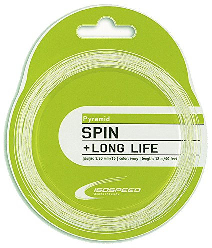 ISOSPEED Unisex – Erwachsene Tennissaite Pyramid, weiß, 12 m