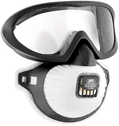 JSP Filterspec® PRO Schutzbrille FFP3V mit Ventil (AGE130-201-100)