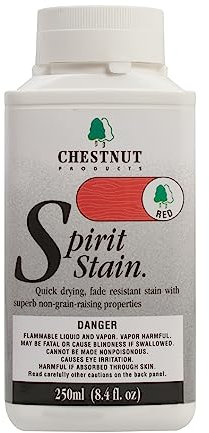 Chestnut SSRED250 Spirit Stain Red, 250ml