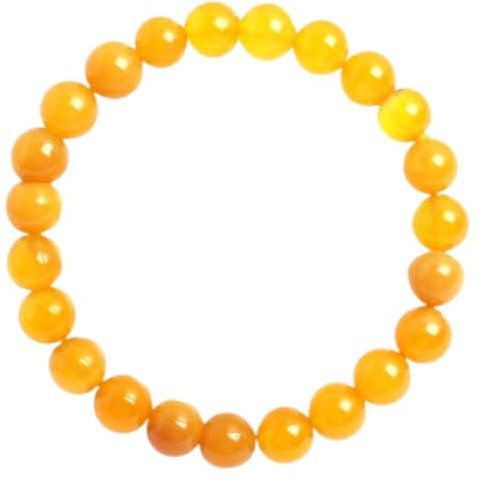 8 mm Gelber Achat elastisch Etsy Energie Schmuck Fashion Armbänder 17,8 cm 8