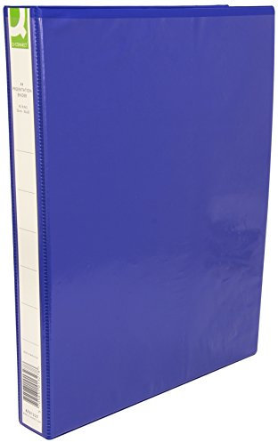 Q Connect 25 mm A4 4D RING Präsentation Binder – Blau