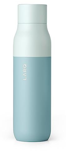 LARQ Twist Top - Botella de agua de acero inoxidable con aislamiento al vacío y diseño galardonado, termo, 500ml, Seaside Mint