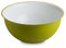 Omada Design Saladier 6,5 litres 32,5 x 15,5 cm, blanc à l'intérieur et coloré à l'extérieur, en plastique antibactérien et incassable, Ligne Sanaliving, Pomme Vert
