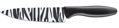 Zassenhaus 77155, Coltello da Cucina, Motivo: Animalier, 15 cm, Colore: Nero
