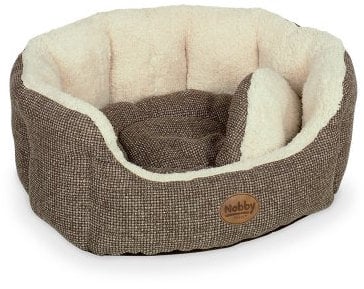 Nobby Komfort Bett oval ALBA braun L x B x H: 55 x 50 x 21 cm